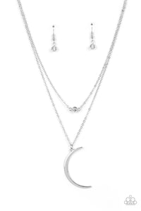 Modern Moonbeam - Silver - Necklace