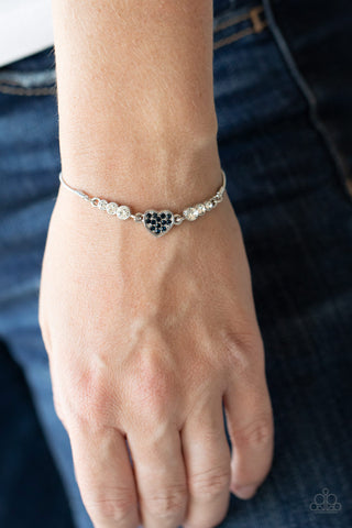 Big-Hearted Beam - Blue Bracelet