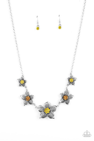 Wallflower Wonderland - Yellow - Necklace