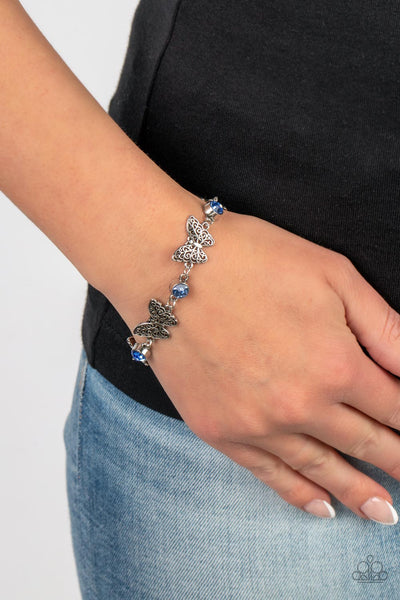 Has a WING to It - Blue - Bracelet