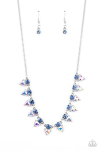 Razor-Sharp Refinement - Blue - Necklace