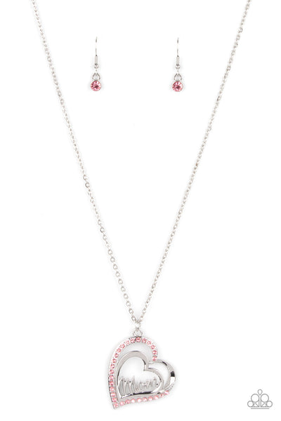 A Mothers Heart - Pink - Necklace