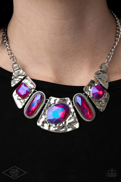 Futuristic Fashionista - Pink - Necklace