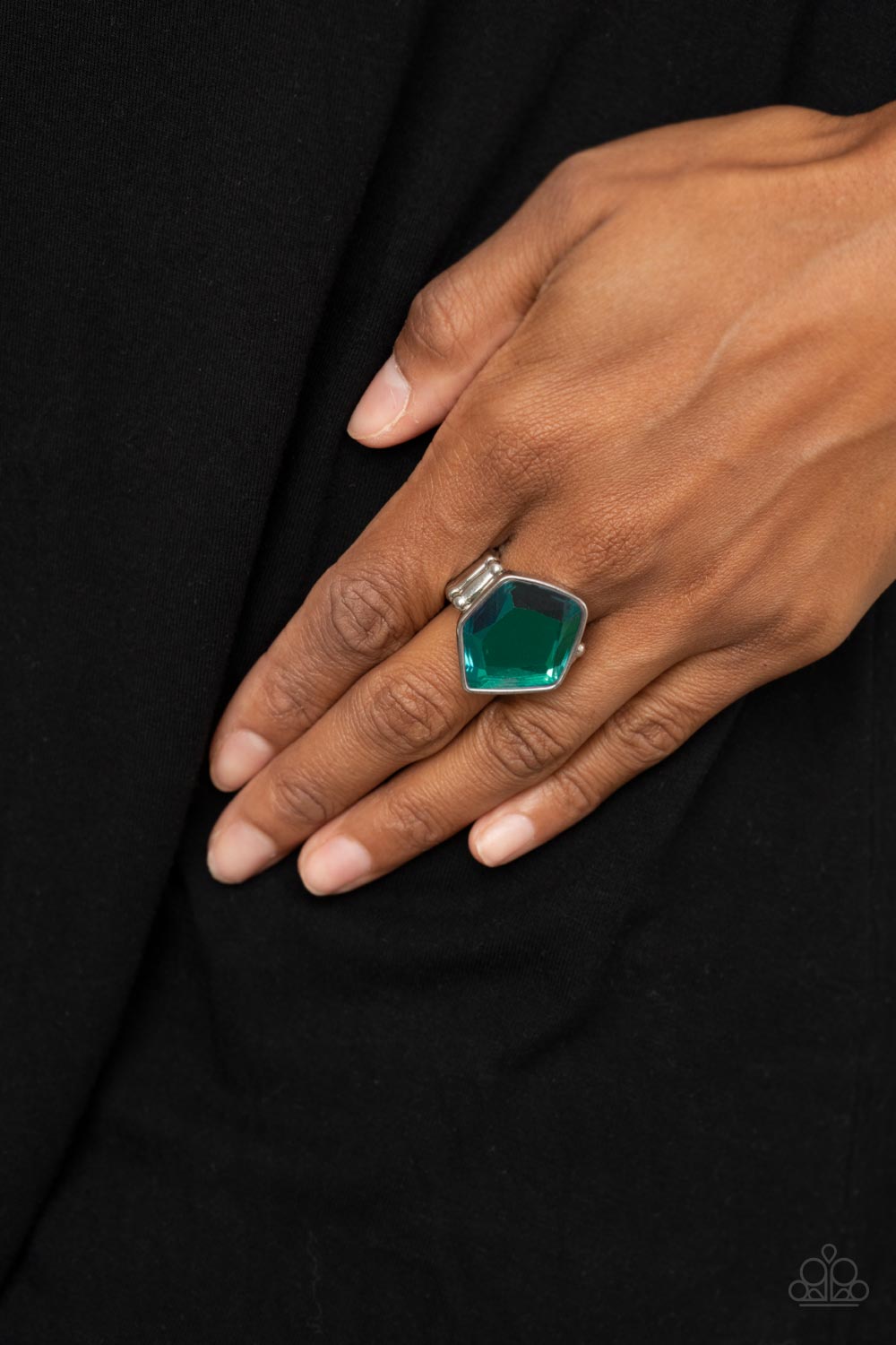 Abstract Escapade - Green - Ring