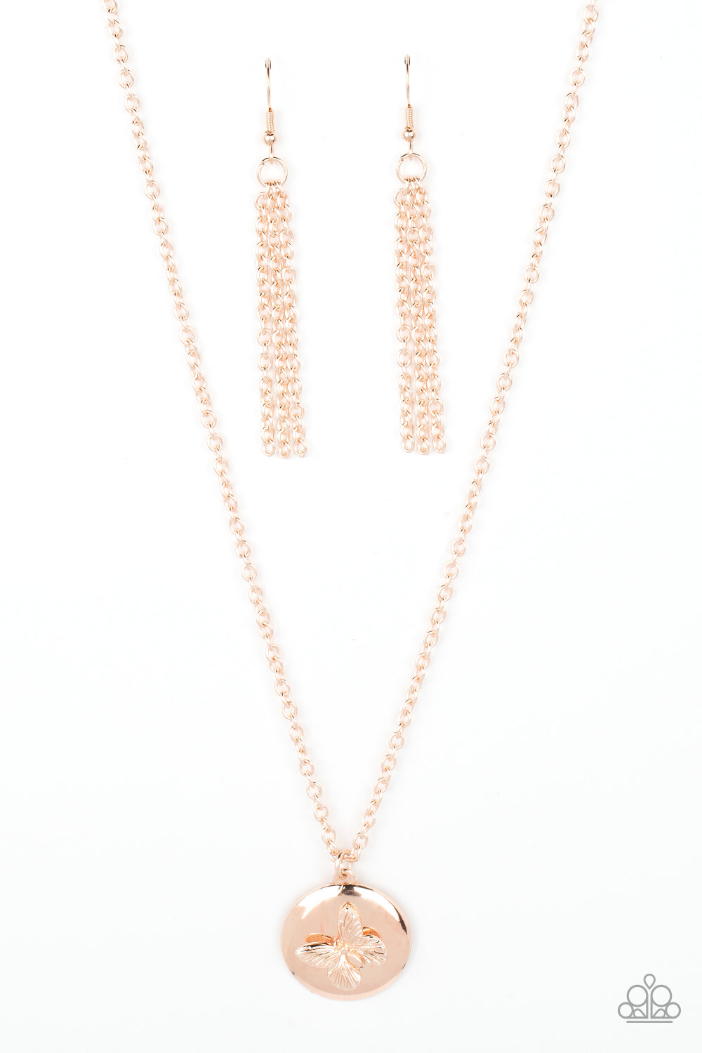 Monarch Meadow - Rose Gold - Necklace