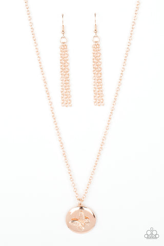 Monarch Meadow - Rose Gold - Necklace