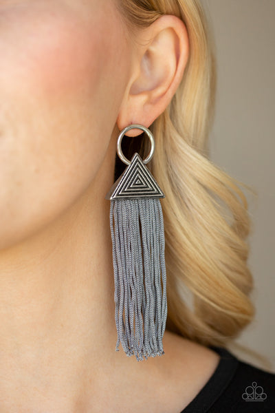 Oh My Giza - Silver Earrings