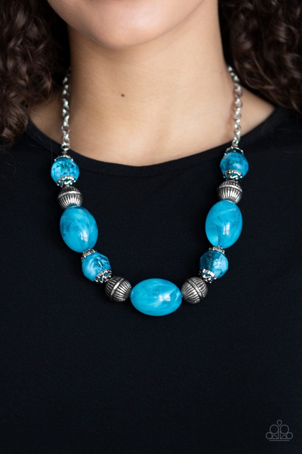 Ice Melt - Blue Necklace