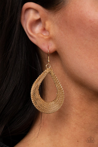 A Hot MESH - Gold - Earrings