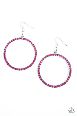 Head-Turning Halo - Pink - Earrings