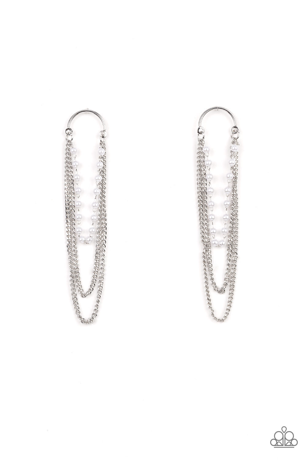 Vintage VIP - White - Earrings