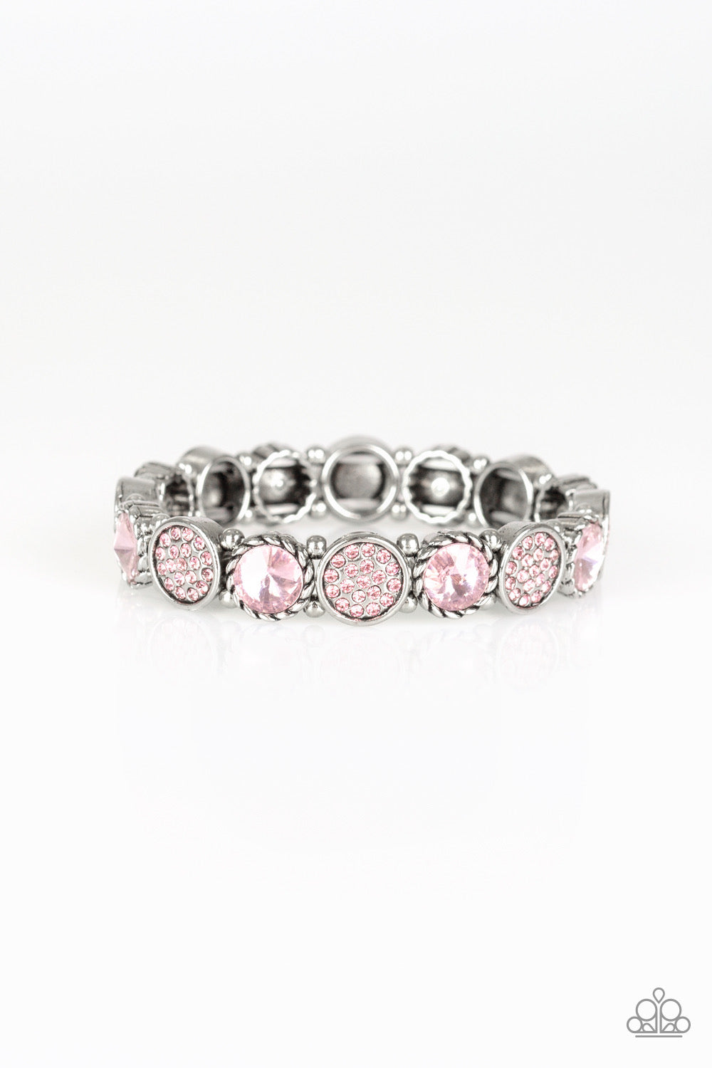 Take A Moment To Reflect - Pink Bracelet