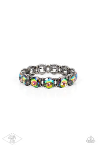 Paparazzi Glitzy Glamorous - Multi Bracelet - Pink Diamond Life of the Party Exclusive