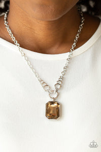 Queen Bling - Brown Necklace