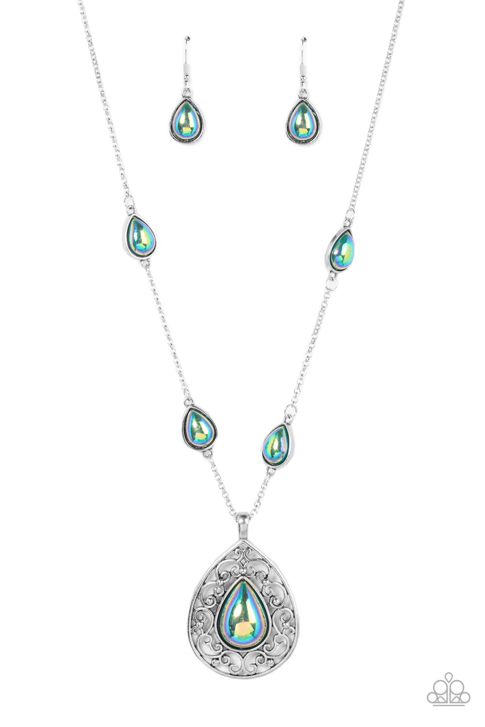 Magical Masquerade - Green - Necklace