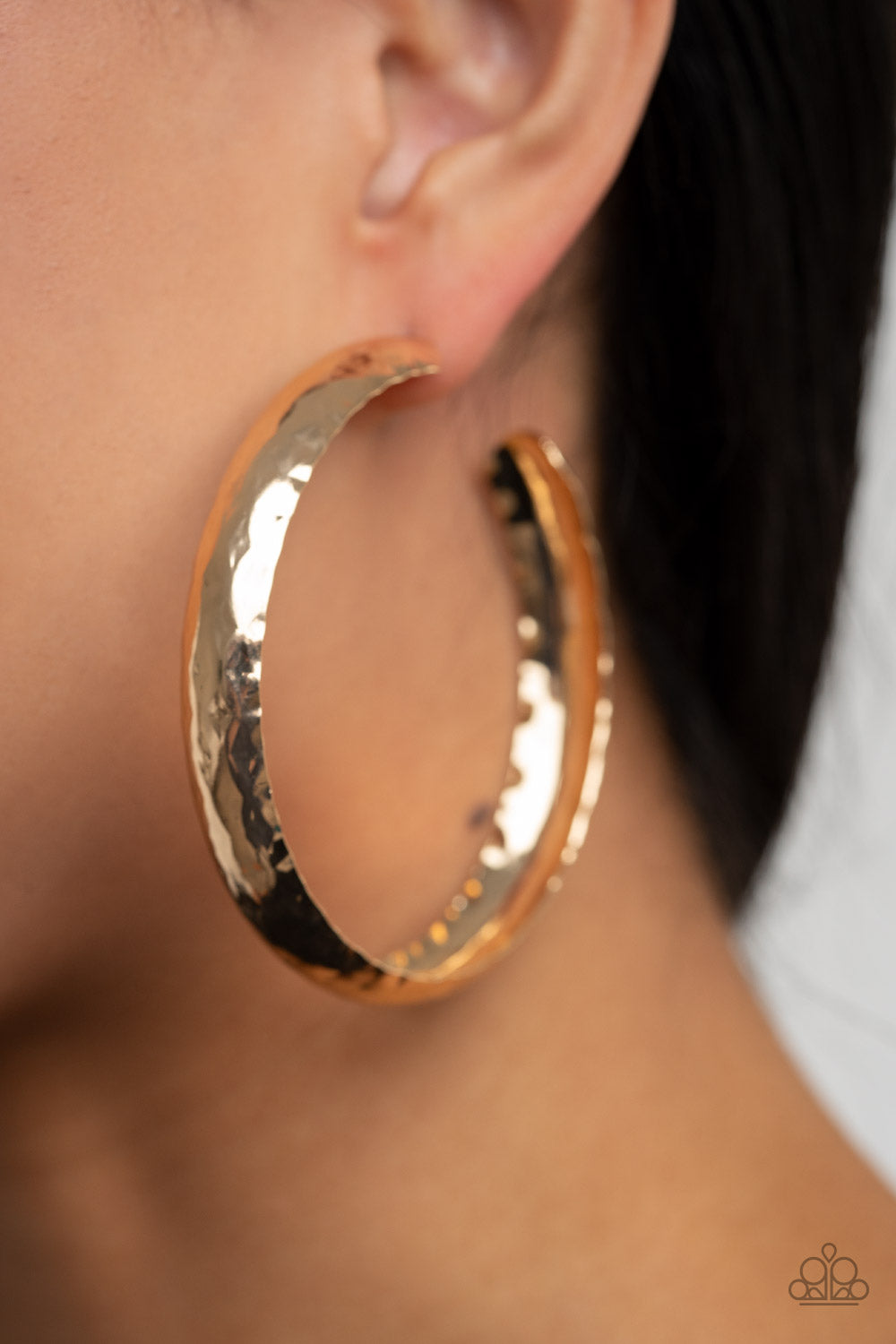 Check Out These Curves - Gold Earrings