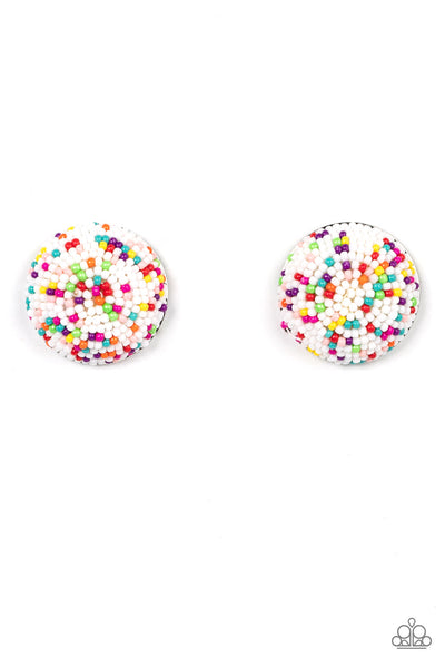 Kaleidoscope Sky - White - Earrings