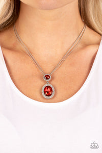 Castle Diamonds - Red - Necklace