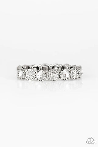 Take A Moment To Reflect White Bracelet