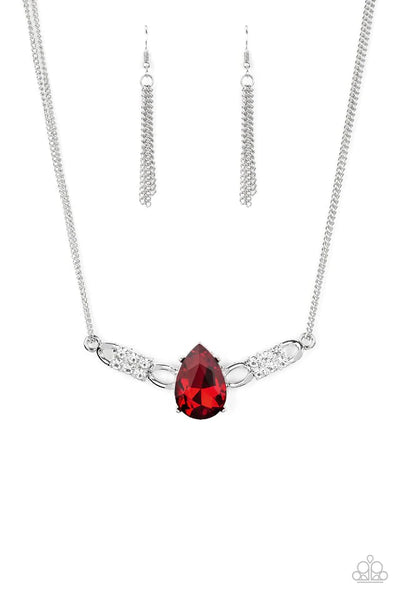 Way To Make An Entrance - Red - Necklace