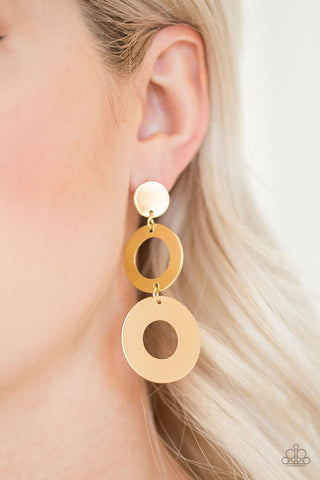 Pop Idol - Gold Earrings