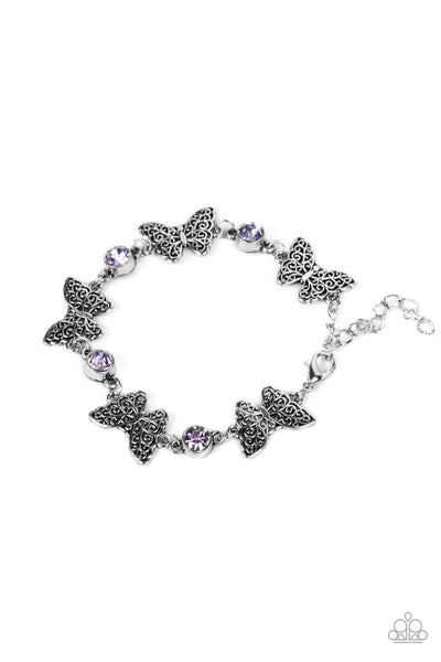 Has a WING to It - Purple - Bracelet