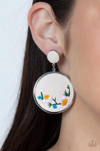 Embroidered Gardens - Multi - Earrings