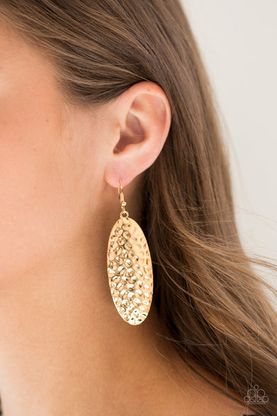 Radiantly Radiant - Gold Earrings