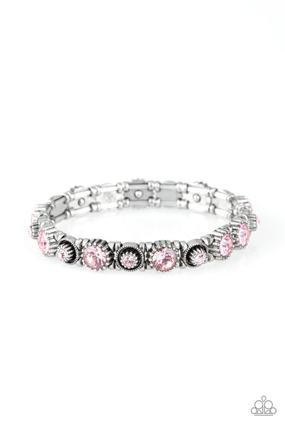 Heavy On The Sparkle - Pink Bracelet