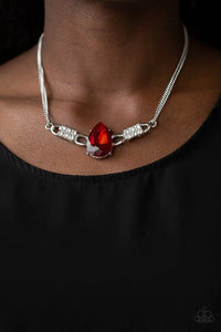 Way To Make An Entrance - Red - Necklace