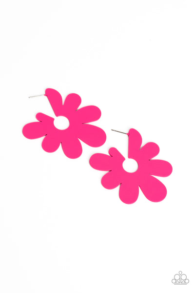 Flower Power Fantasy - Pink Earrings