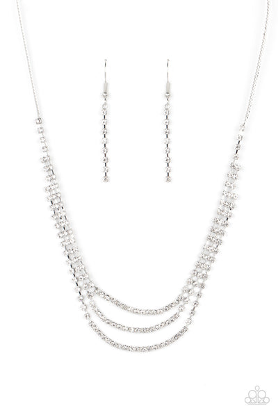 Surreal Sparkle - White - Necklace