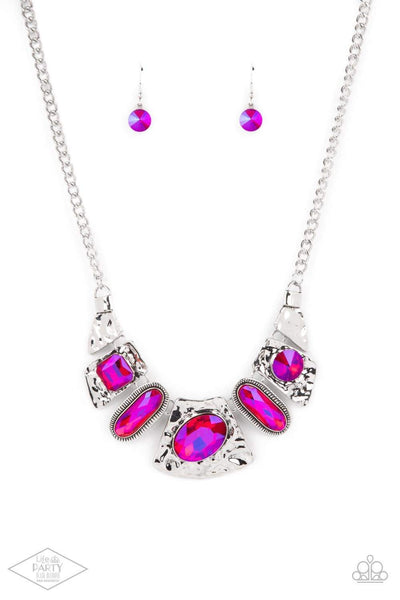 Futuristic Fashionista - Pink - Necklace