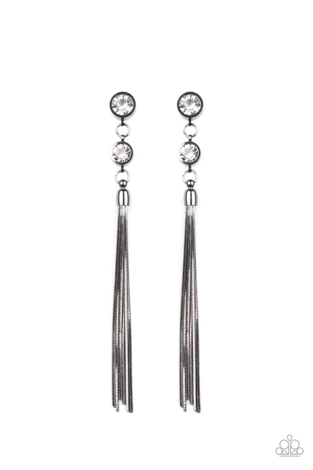 Tassel Twinkle - Black Earring