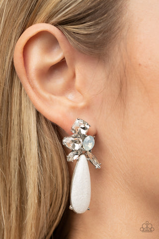 DIY Dazzle - White - Earring