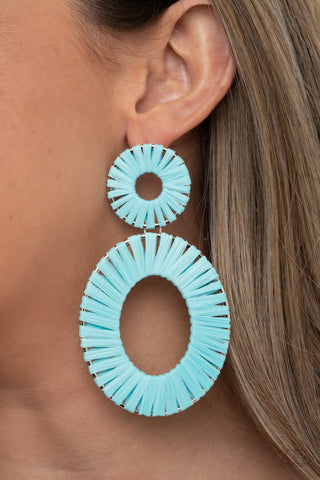 Foxy Flamenco Blue - Earrings