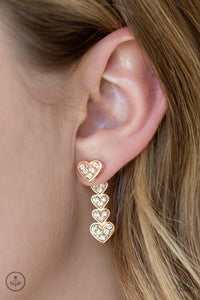 Heartthrob Twinkle - Rose Gold Earrings