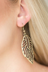 Come Home To The Roost - Brass Earring