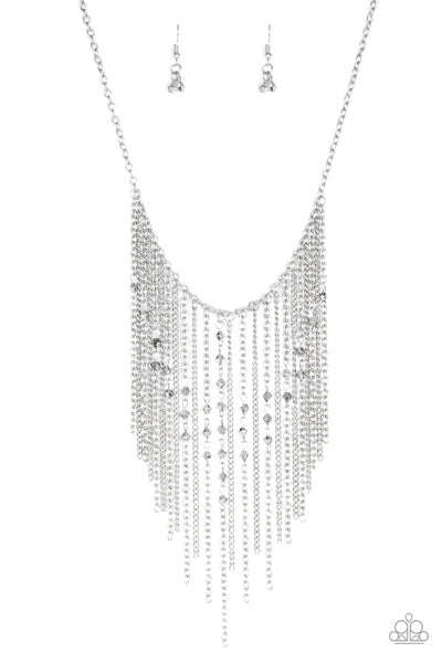 First Class Fringe - Silver - Necklace