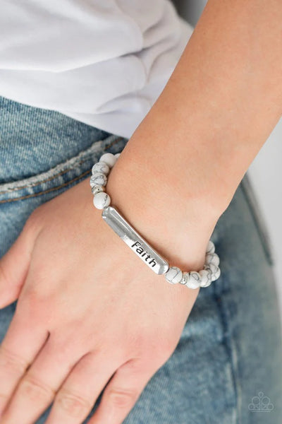 Fearless Faith - White - Bracelet