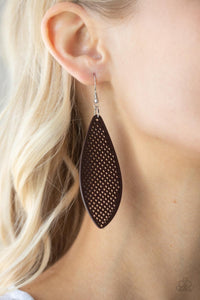 Surf Scene - Brown Earrings