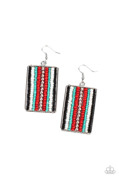 Beadwork Wonder - Red Earrings