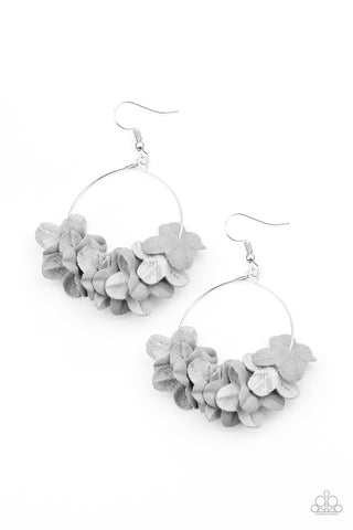 Flirty Florets - Silver - Earrings