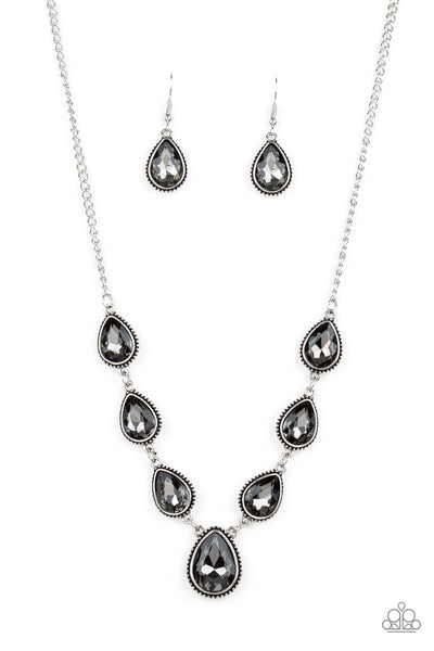 Socialite Social - Silver Necklace