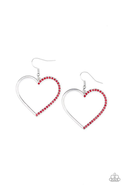 First Date Dazzle Red Earrings