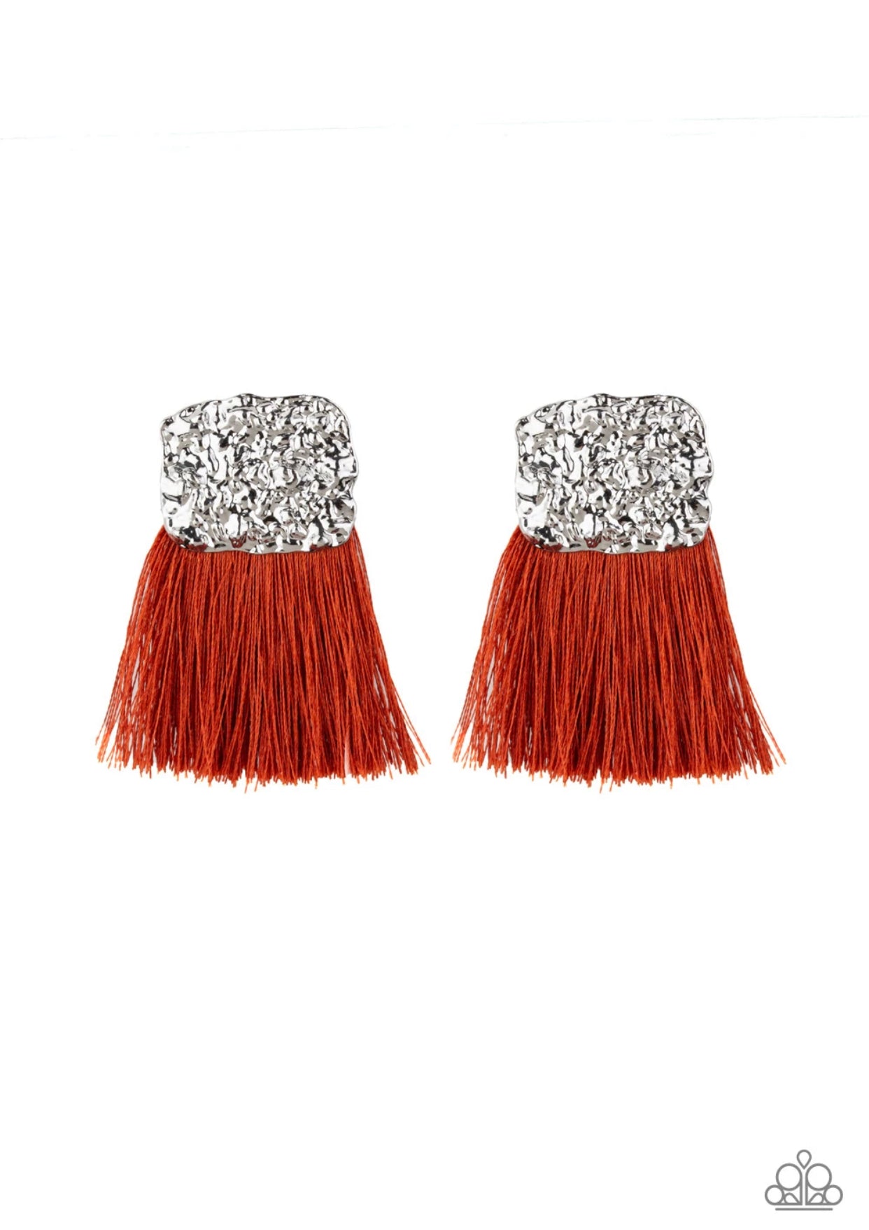 Plume Bloom Orange Earrings