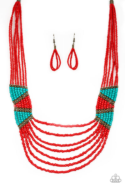 Kickin It Outback - Red Necklace