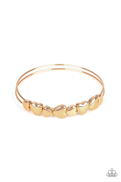 Totally Tenderhearted - Gold Bracelet