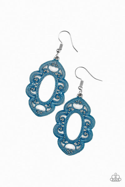 Mantras and Mandalas - Blue Earrings